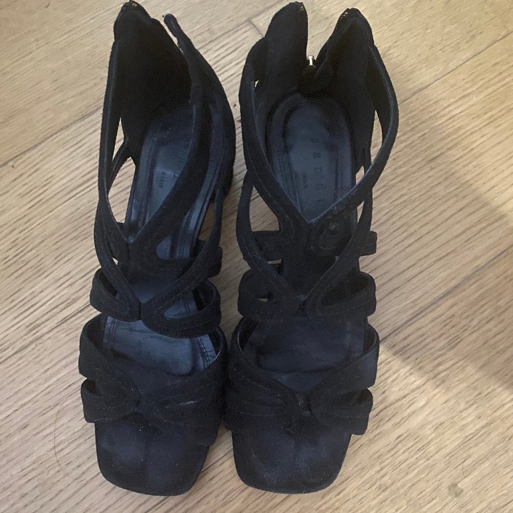 $430 Sandro Heeled Sandals